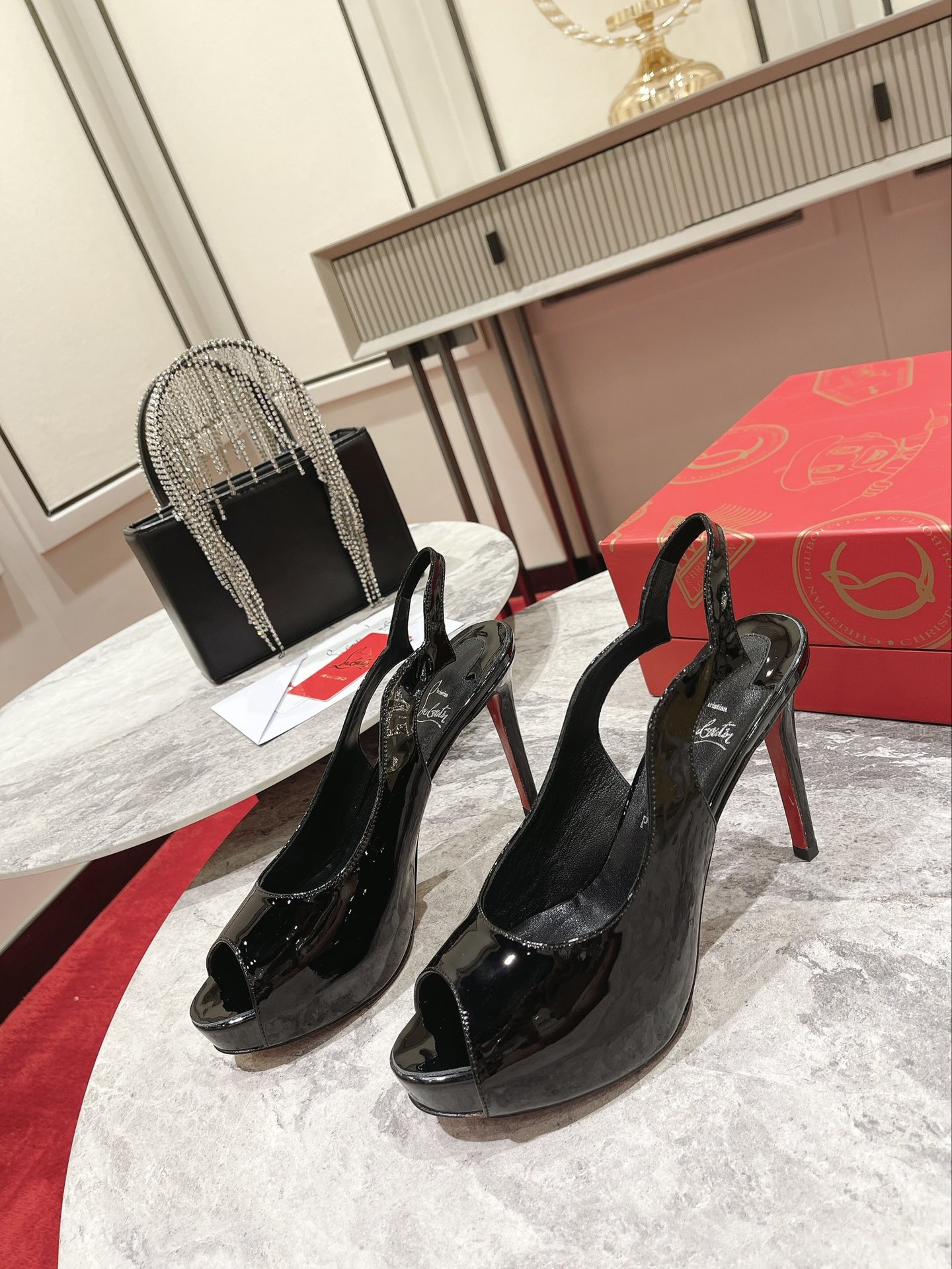 christian louboutin replica shoes high quality AAA+ leather shoes